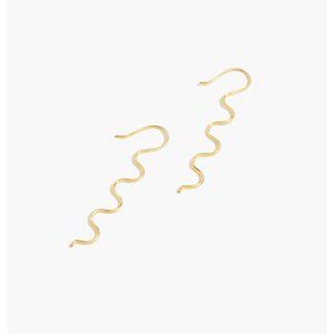 Madewell Wave Threader Earrings, NWT